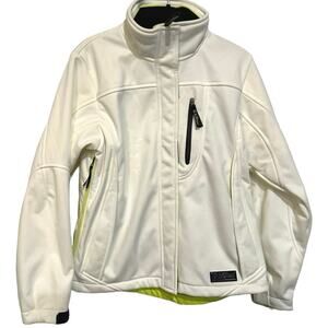 Killtec Women's Softshell Jacket Size 8 White 3-Layer Performance Fleece Lined